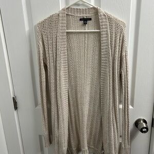 American Eagle Outfitters Beige Knit Cardigan